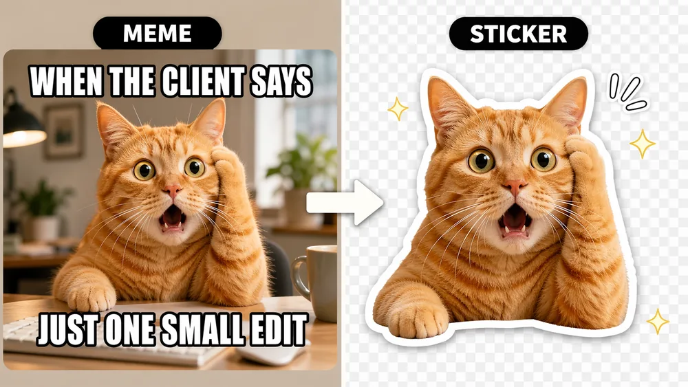 Meme and sticker maker example